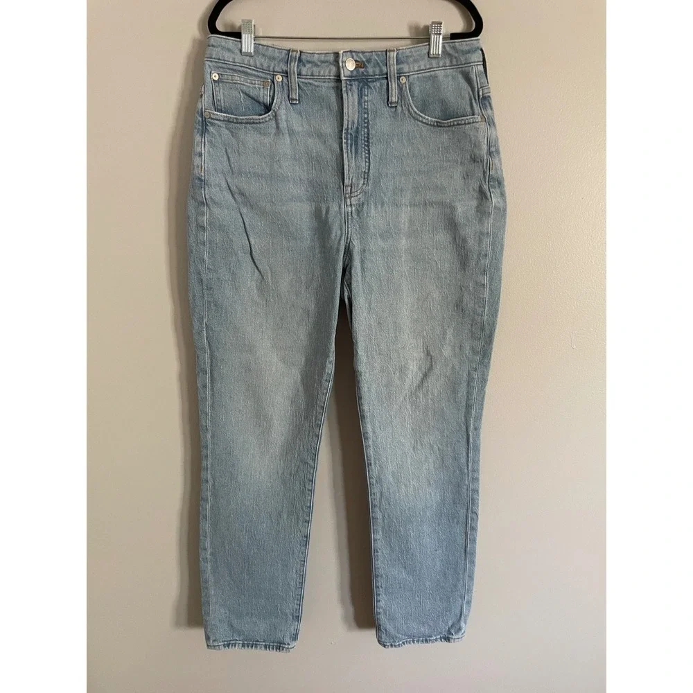 Madewell Curvy Perfect Vintage Jeans Women 30T Light Blue High Rise Retro Denim
